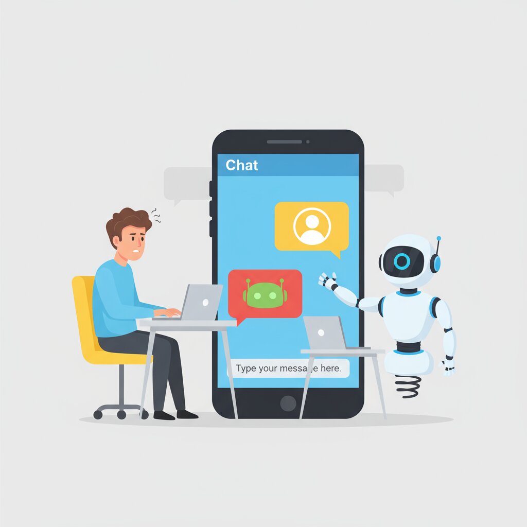 AI chatbot interface providing 24/7 customer support for Vancouver small business automation